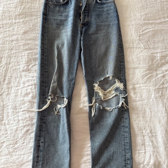 Agolde 90s Pinch Waist Jeans - Size 24 - Backdrop - Picture 2 of 4